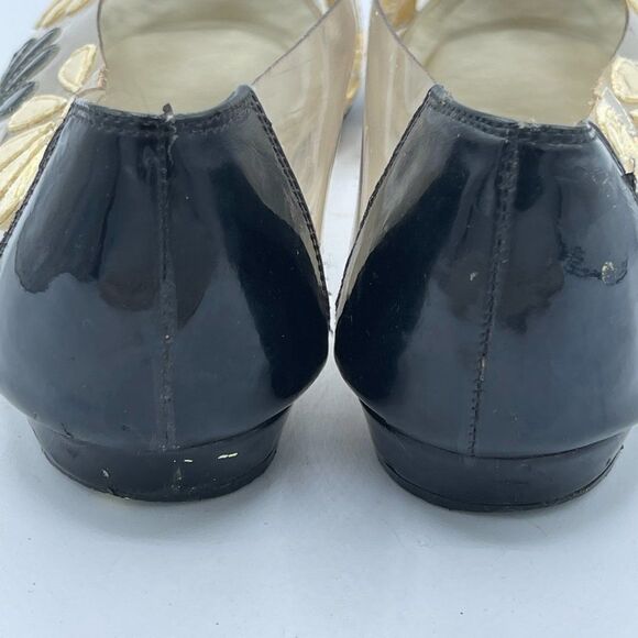 Vintage Impo 80's Clear Floral Slip on Flats 6 - Picture 5 of 12